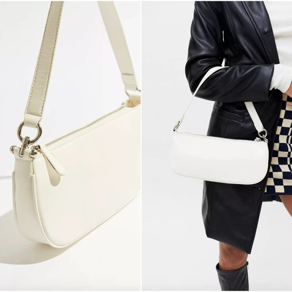 Urban Outfitters Handbags - Urban Outfitters Ivory/Off White Beautiful Croc Baguette Bag BNWT